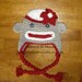 Sock Monkey Hat - Crochet Pattern 2 - Beanie and Earflap Pattern (us or uk Terms) - Newborn to Adult Sizes Included - INSTANT DOWNLOAD