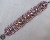 Beaded bracelet:  Elegant Amethyst