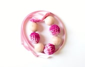 New Chic Mama Nursing Necklace/Teething Necklace-Fuchsia Pink - Simplyacircle