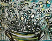 Custom Order Floral Original Art Still Life Abstract Expressionistic Paintings by Mary Gaspar