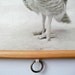 Mini Printed Fabric Vintage Style School Chart with Wood Trim - Top Hat Owl (9" x 12")