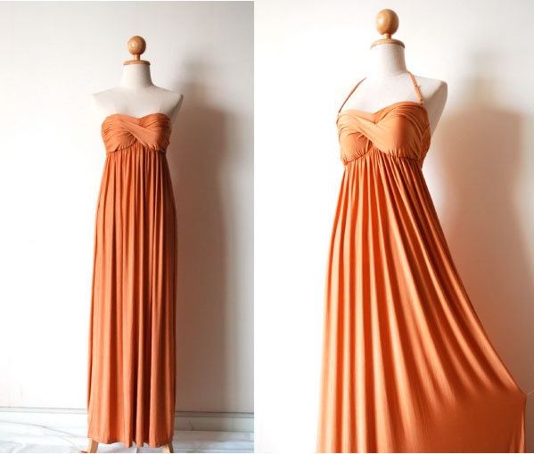 Gorgeous Bright Gold Evening Dress