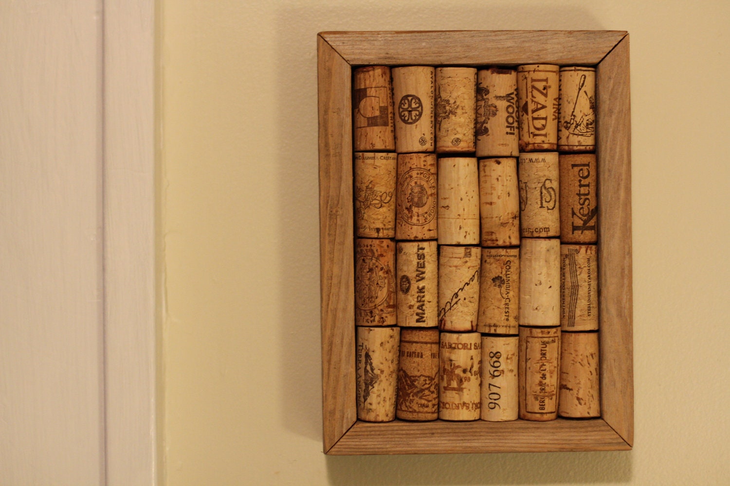 Small Upcycled Wine Cork Board