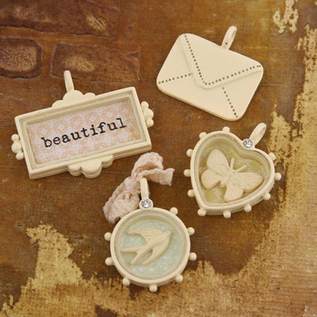 Song Bird Vintage Metal Charms or Trinkets jewelry by Prima Marketing