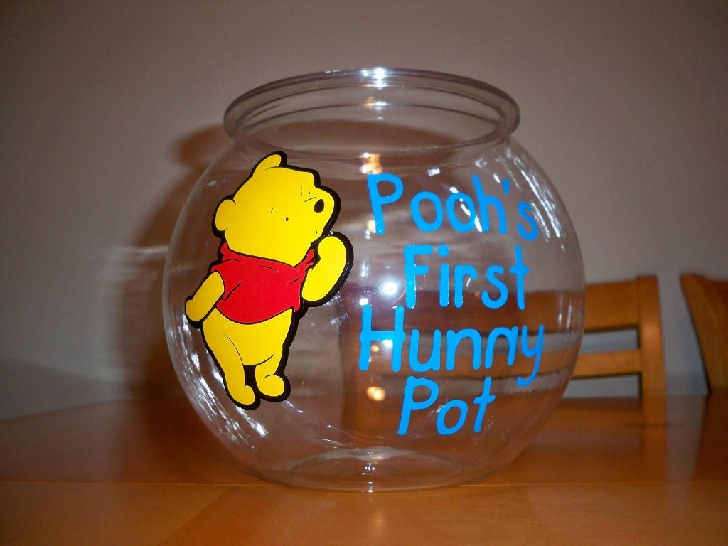 WINNIE THE POOH birthday party favor bowl (1 gallon) Il_570xn