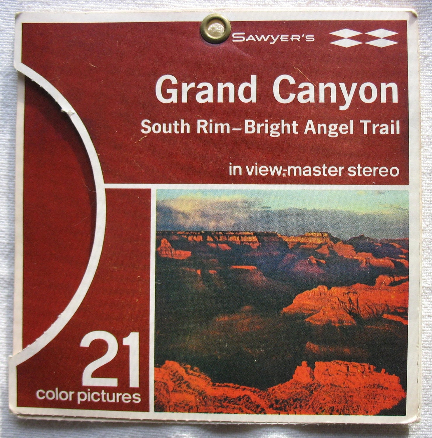 View-Master Reels Grand Canyon Vacationland Series in Original Sleeve Sawyer's A361