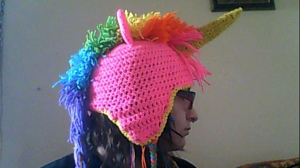 Crochet Unicorn Hat