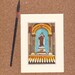 Religious Art Card, Altar Card, New Orleans Fine Art, Holy Card, Vintage Linen Postcard Effect