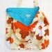 craft hobby bag, vintage fabric tote, multi purpose carryall, gift for her under 50 by greenbugmarketplace