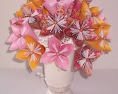 Origami paper flower floral arrangement centerpiece