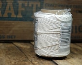 Roll of Natural White Cotton Twine / 200 Feet