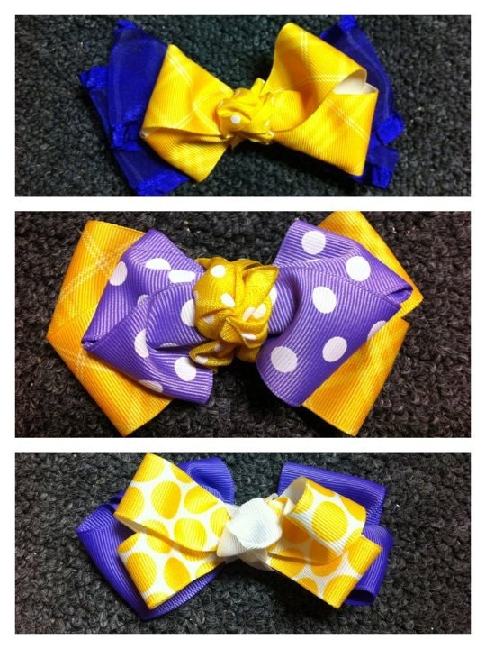 Lsu Hair Bows