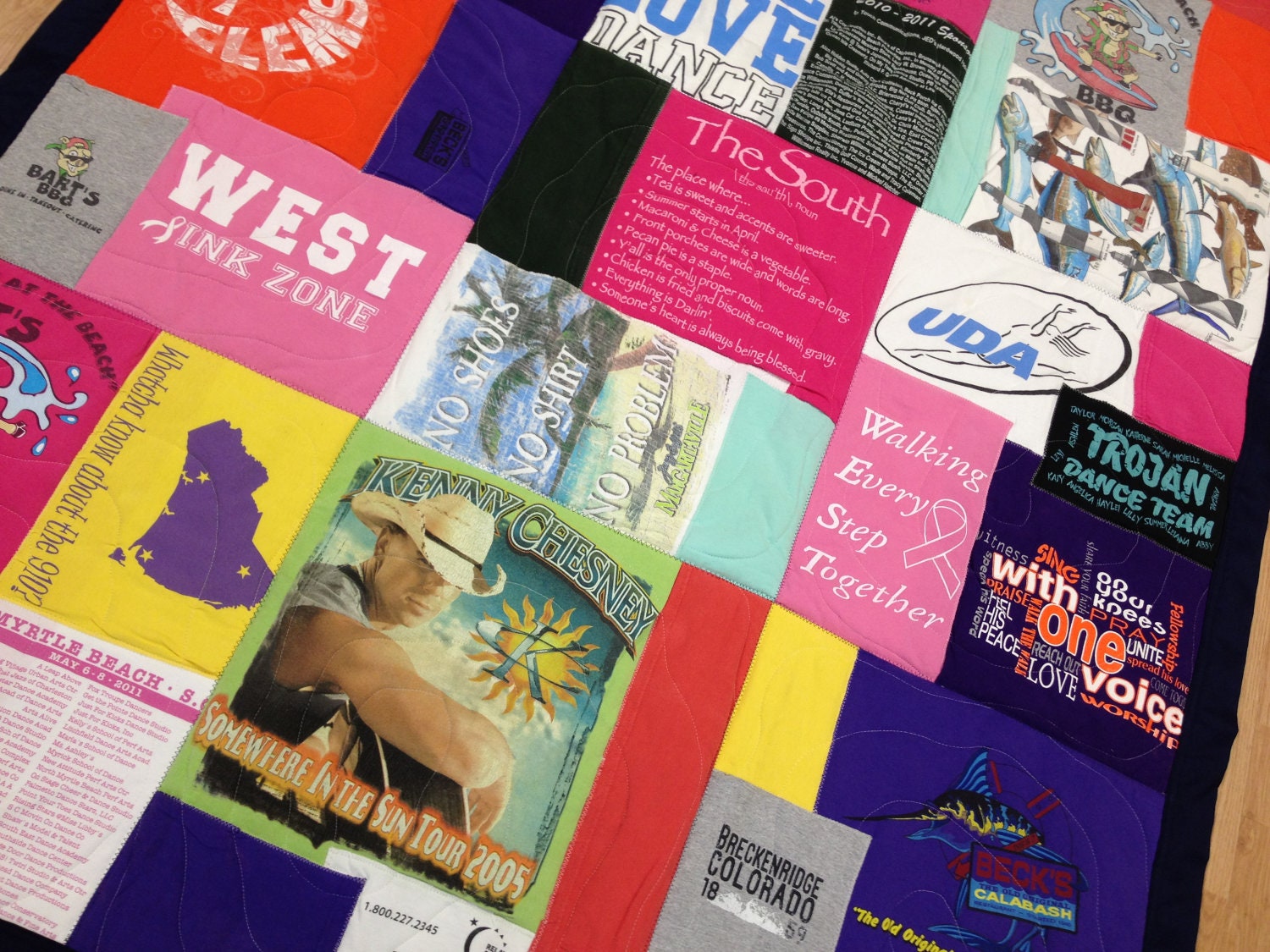 Tshirt Quilt / Memory Quilt / Tshirt Blanket / Custom Made with YOUR Tshirts & Clothes