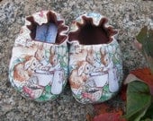 Beatrix Potter Baby Shoes--Flopsy Mopsy and Cottontail Rabbit--bunnies