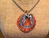 Forever In My Heart Personalized Handstamped Dog Memorial Necklace