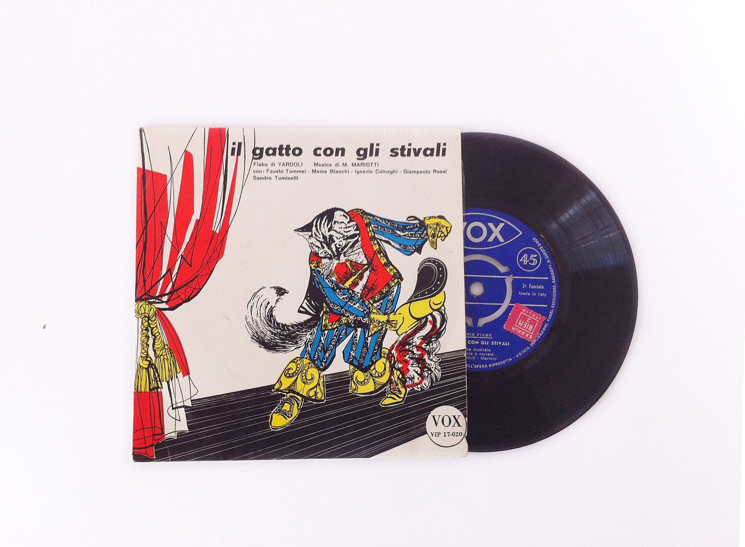 Record Fairy tale for Childrens, Puss in Boots / Il Gatto con gli Stivali