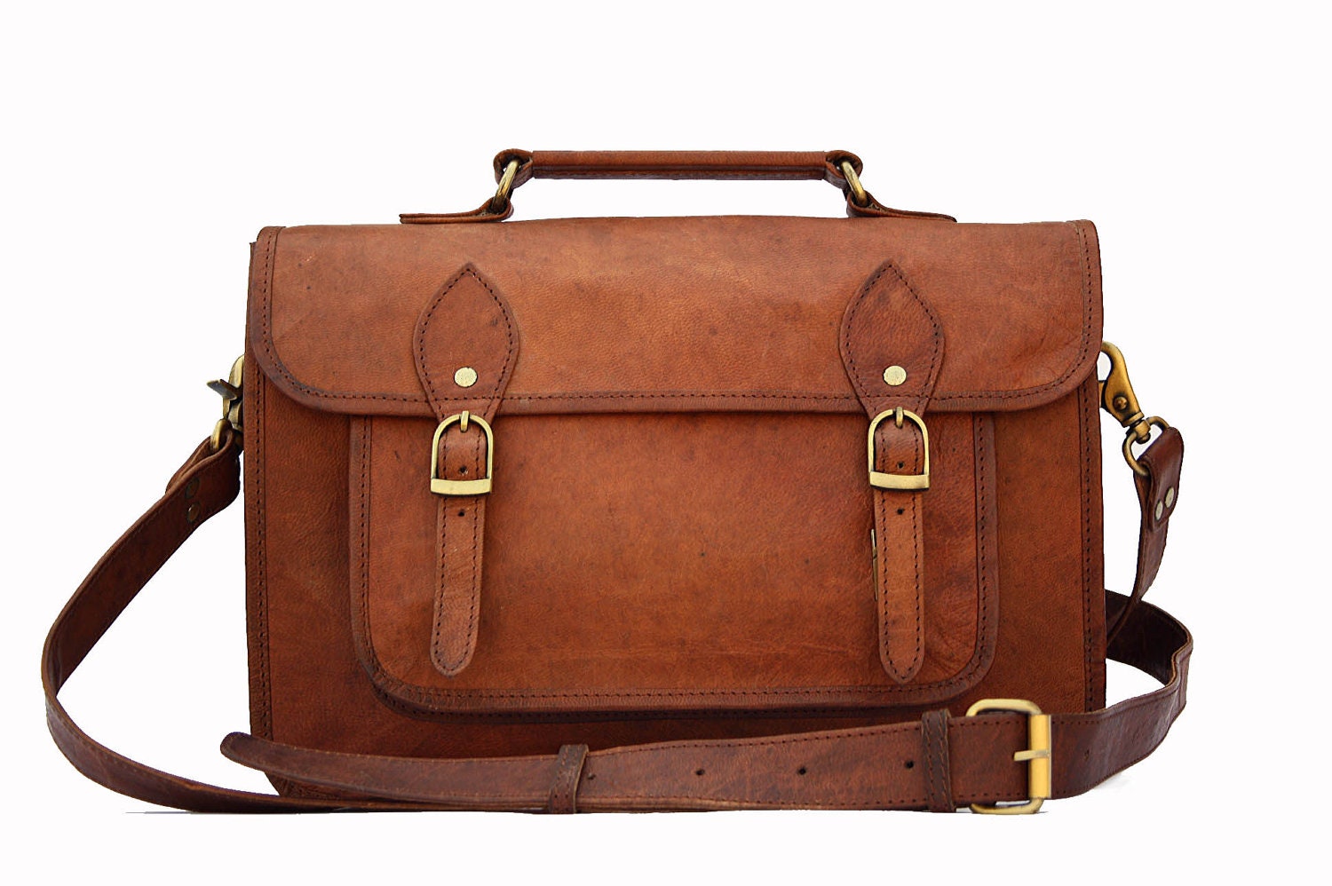 Leather DSLR Camera Bag / Purse / Satchel Handbag / Messenger Bag - Two in One - Vintage Retro Look