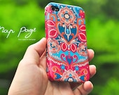 Apple iphone case for iphone iphone 3Gs iphone 4 iphone 4s iPhone 5 : Vintage Indian Floral Design