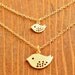 Mother and Daughter Necklace - double necklace, gold bird necklace, mom necklace, daughter necklace, pair necklace