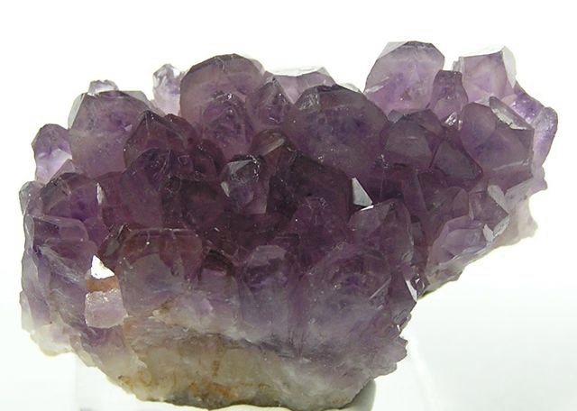 Amethyst Crystal Cluster in Banded Matrix