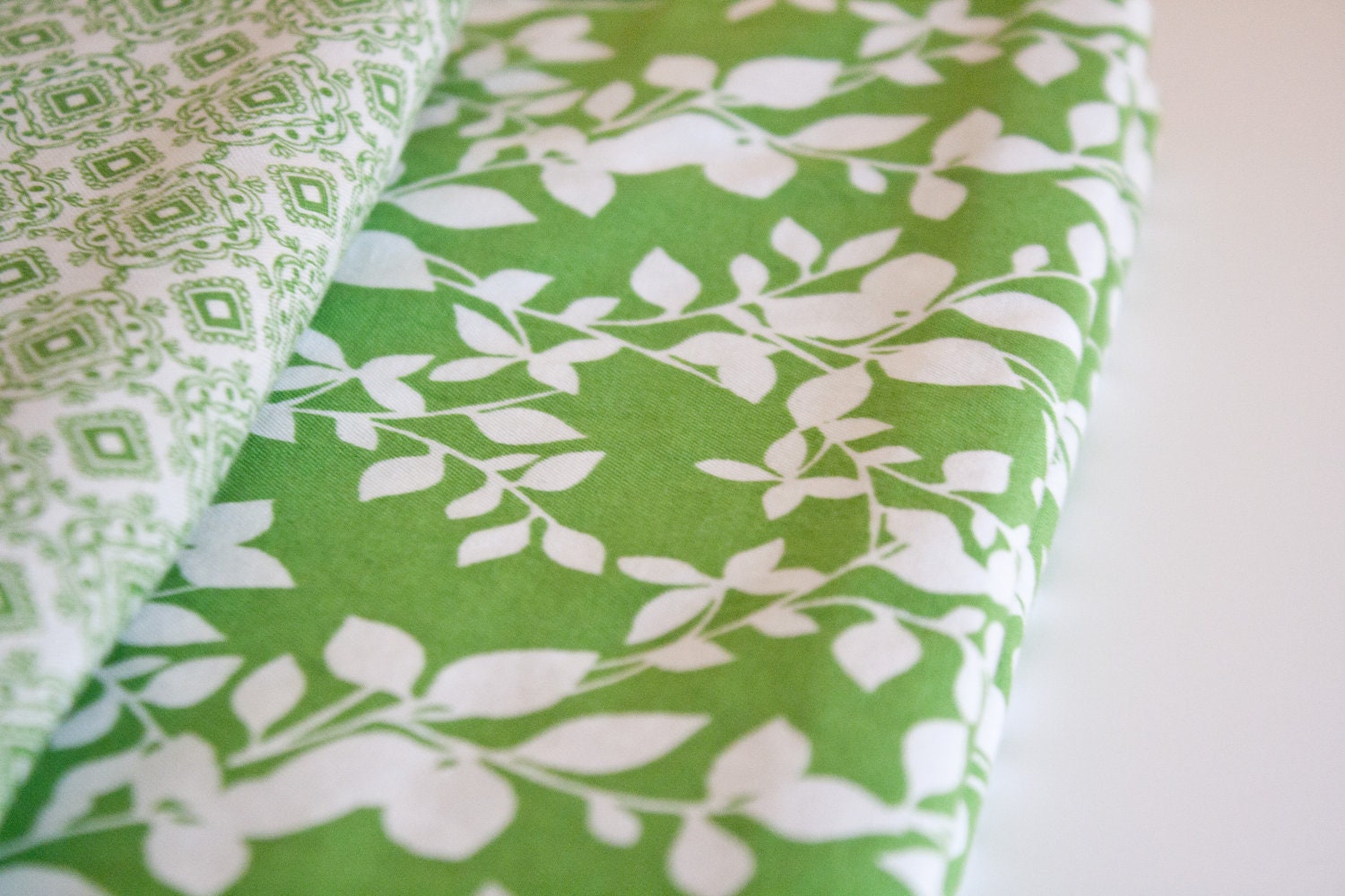 Premium Crib Sheet Set--2 Fitted Crib Sheets (Gender Neutral Green)