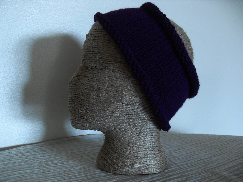 Dread Wrap - Head Wrap - Ear Muff - Warmer Cozy - Warm Winter Accessory - Purple Headband - Short Length -  Vegan Acrylic