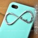 One Direction Iphone 4 Case, Iphone 4S case, Directioner Infinity Hard Case, Light Green iphone 4 case