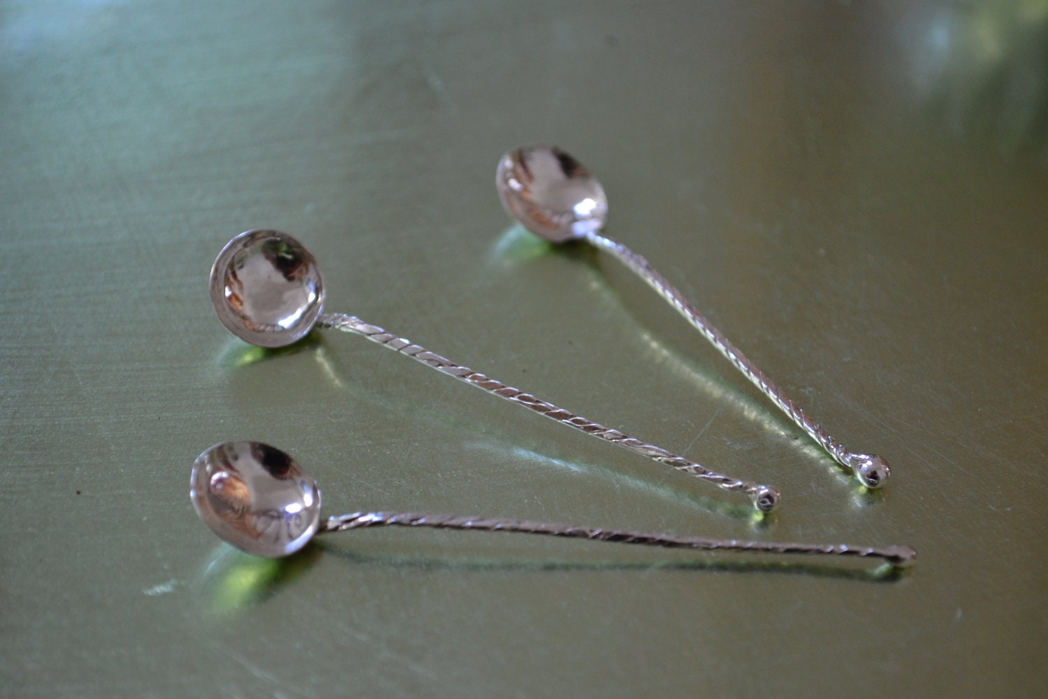 Silver Salt and Pepper Spoons