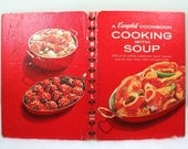 Vintage Campbell's Cooking with Soup Cook Book from 1970, Color Photos