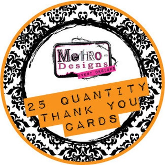 Buyer's Choice - 25qty Thank You Cards Il_570xn