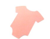 Set of 24 Pale Pink Onesie Diecuts - Baby Showers, Favor Tags, Thank you tags