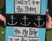 I will not fear the storm anchor handmade card gift