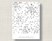 Christmas card. White card. Snowflakes. - madebythecoopers