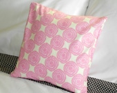 Pink Floral Breast Cancer Awareness 12 Inch Pillow Cover