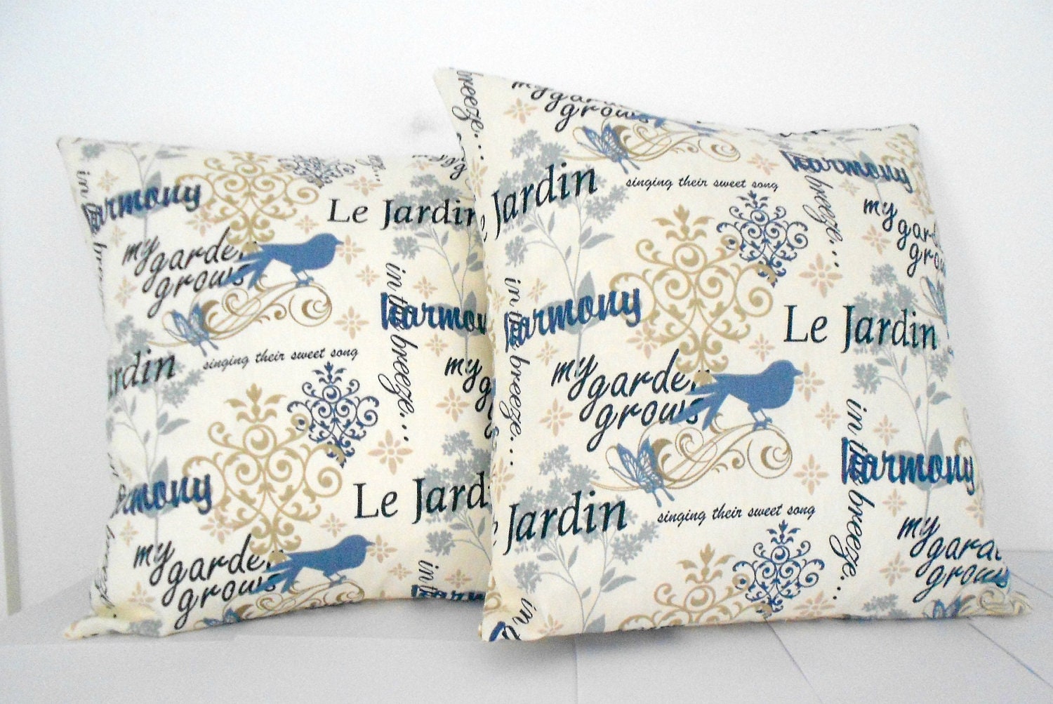 Paris Pillow Covers Bird Home Decor 18 X 18