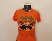 Vintage 80s Souvenir T-Shirt - Puerto Rico - Miami Vice - Coqui Vice - Frogs - Small