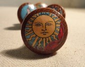 Tarot Card Drawer Knobs/Drawer Pulls - 1 1/4" wide and 1" tall. (Set of 4)