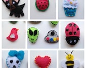 2 Dozen (24) Handmade CUSTOM Felt Bow Centers