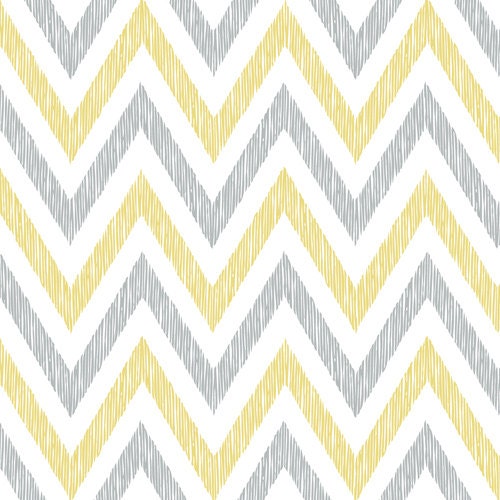 Chevron - Golden Gray Organic Cotton from Cloud9 Fabrics - 1 yard