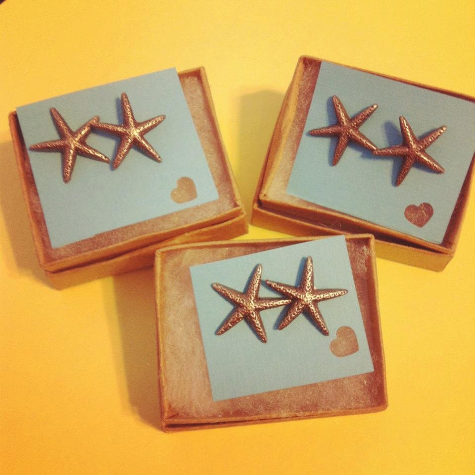 starfish earrings perfect for bridesmaids and beach weddings