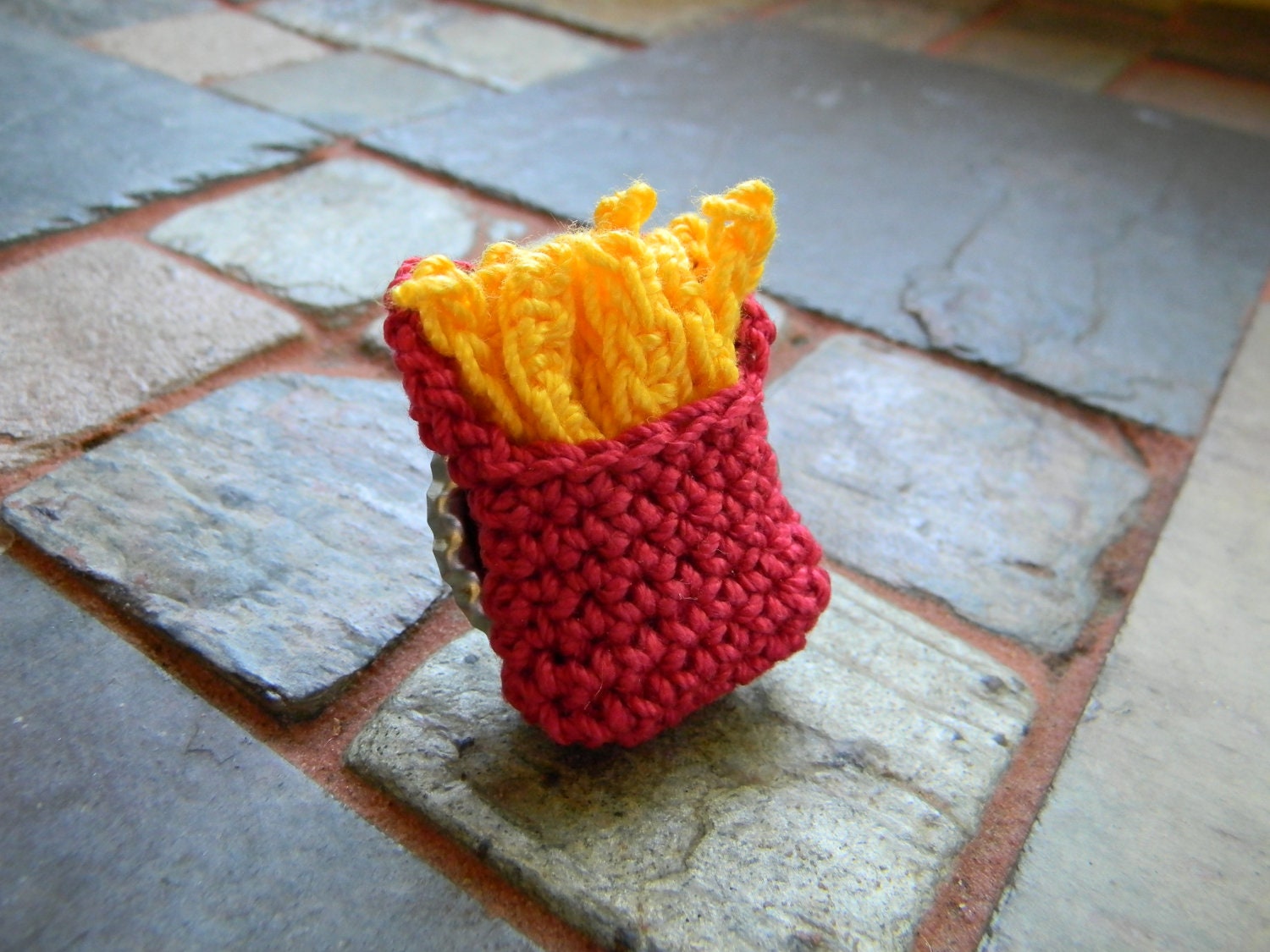 Crochet Mini Fries Ring