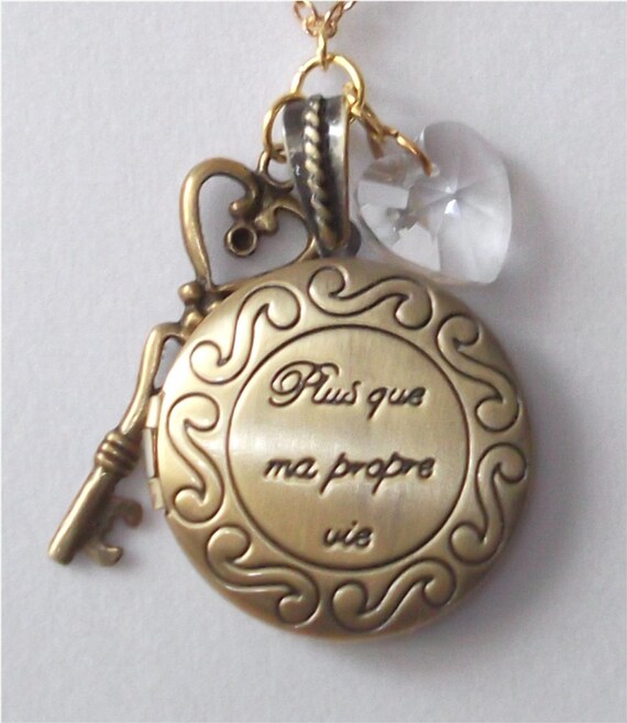 Twilight inspired Renesmee's "More than my own life" Locket Necklace