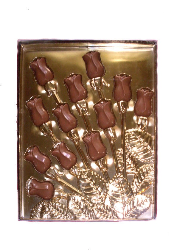 Chocolate Rosebud Bouquet Gift Box Ghirardelli