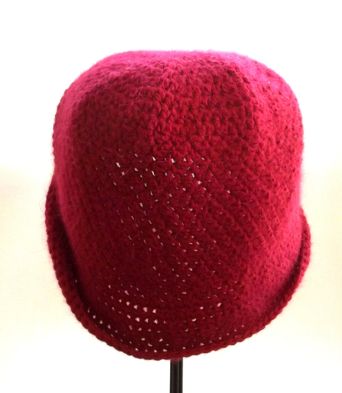MINK Cloche, Crochet Hat, Cruelty Free, Winter Accessory, Luxury, Gift For Her