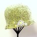 Crochet Hat, Cloche, Mohair Wool, Winter Accessory, Gift For Her, Snow Gear, Ski Accessory