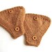 Bike Accessories Helmet Ear Muff Ear Warmers Knitted in Yellow Golden Orange Tan