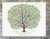Wedding / Anniversary / Engagement Party / Milestone Birthday Guest Book:  Thumbprint Tree Canvas Package