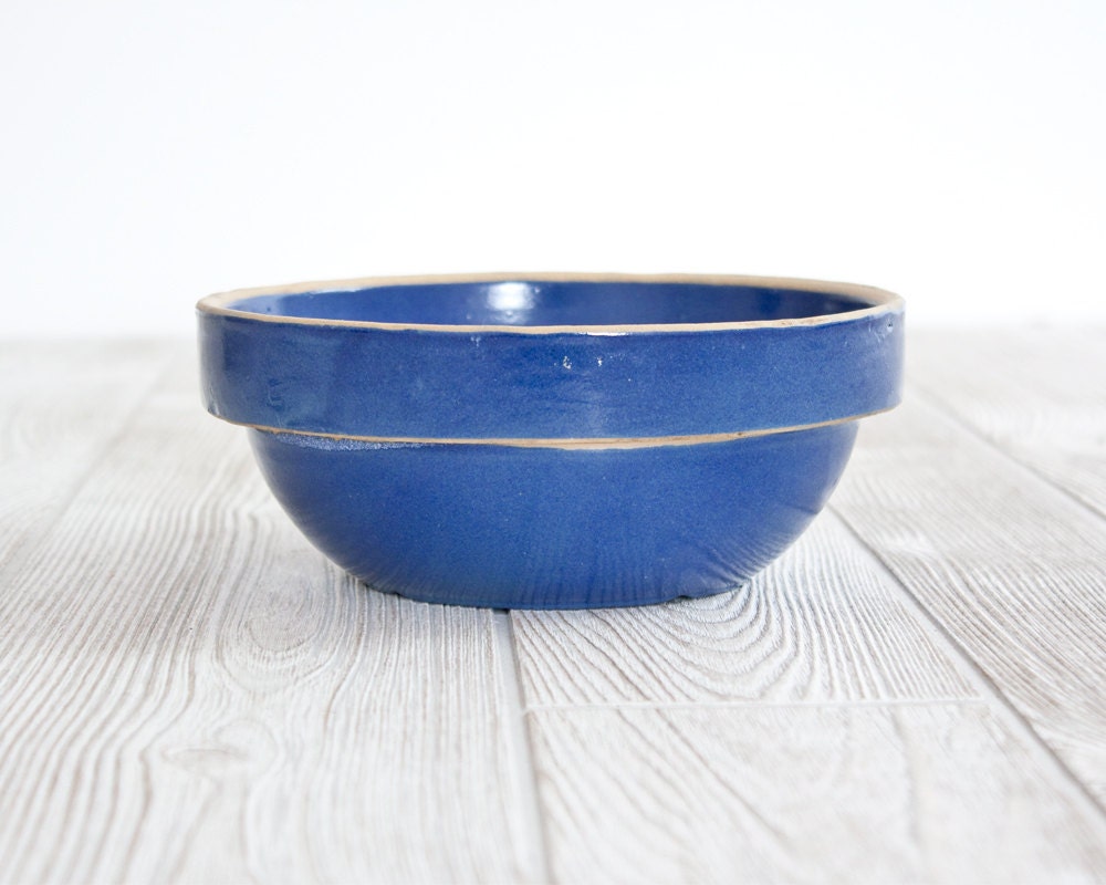 Blue Stoneware Bowl