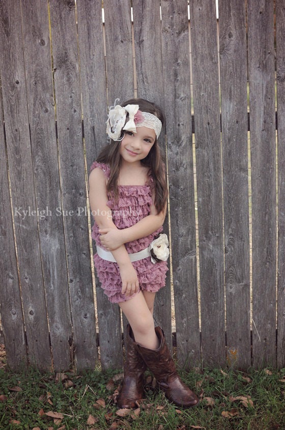 Size 4-7x Lace Romper-Romper Set-Petti Romper-Lace Petti Romper-Vintage Style Romper-Birthday Outfit-Couture Girls Outfit-Photo Prop