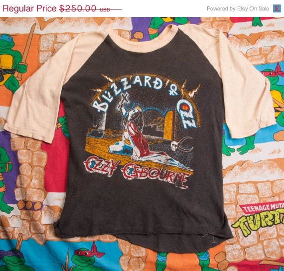 20% OFF OZZY OZBOURNE "Blizzard Of Ozz" metal concert T-shirt